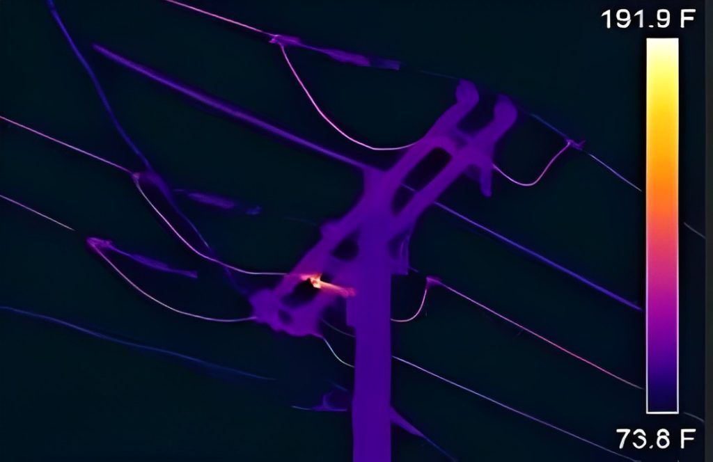 Thermal map of drone mapping