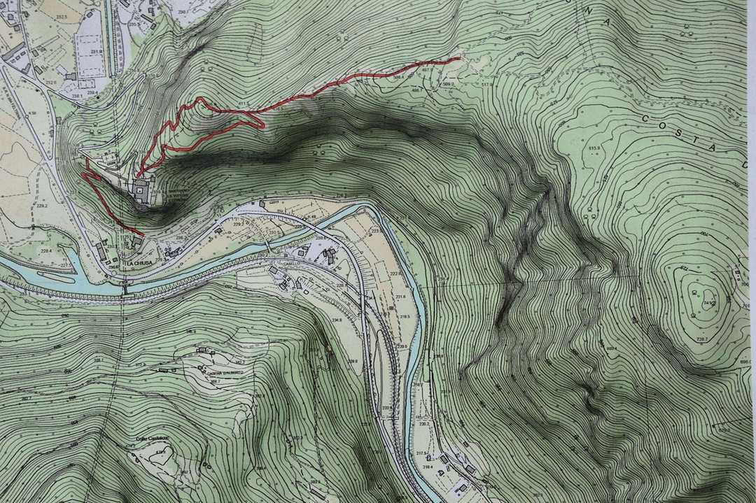 Topographic map